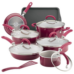 Rachael Ray Create Delicious Nonstick Cookware Pots And Pans Set, 13 Piece