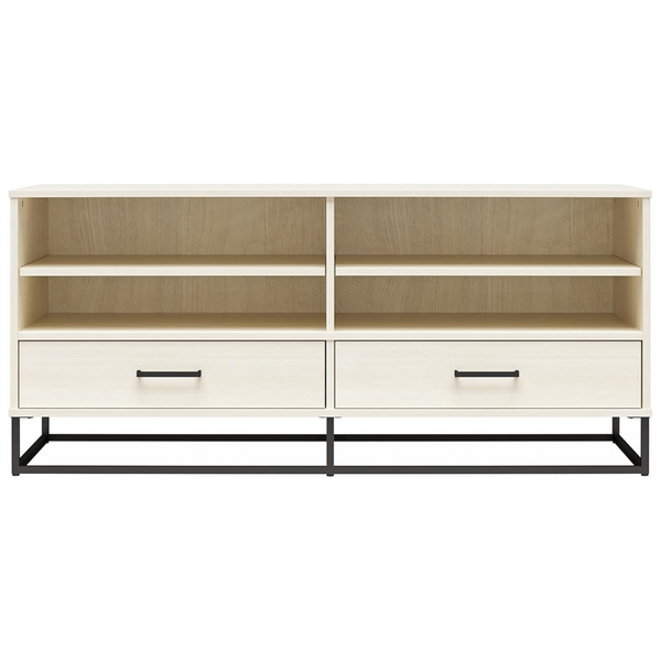 Novogratz Kelly TV Stand With Drawers, Ivory Oak