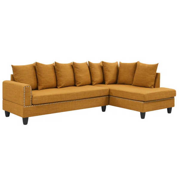 Ebern Designs Milquades 2 – Piece Upholstered Sectional With 8 Toss Pillows