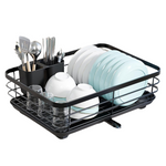 Auto-Drain Large Capacity Upgraded Dish Drying Rack (16.9L x 12.6W)