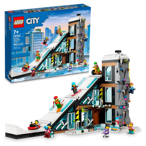 1045-Piece LEGO City Ski and Climbing Center 60366 Building Set