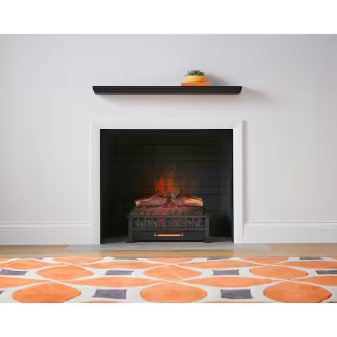 StyleWell Barkridge 20.5" Infrared Electric Fireplace Log Set Heater