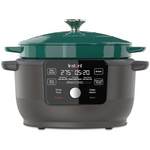 6-Quart Instant 1500W 5-in-1 Electric Round Dutch Oven (Green)