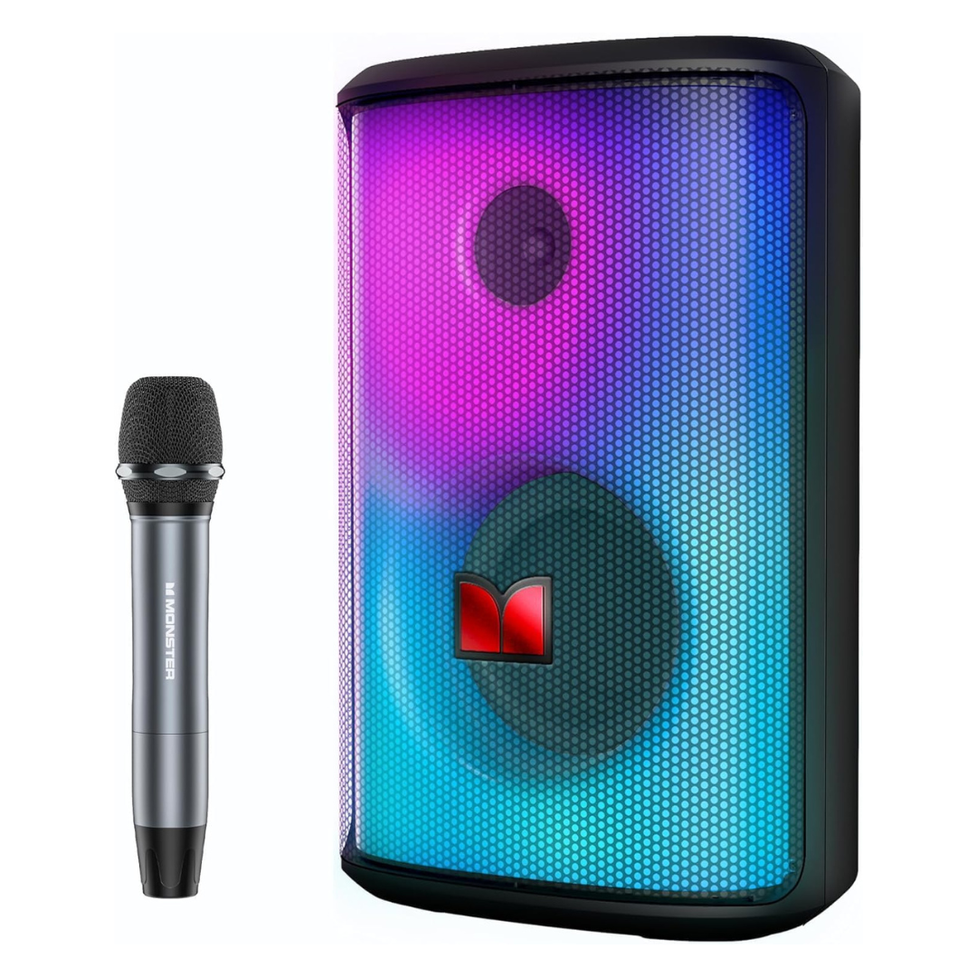 Monster 80W Sparkle Portable Bluetooth Speaker With Mic