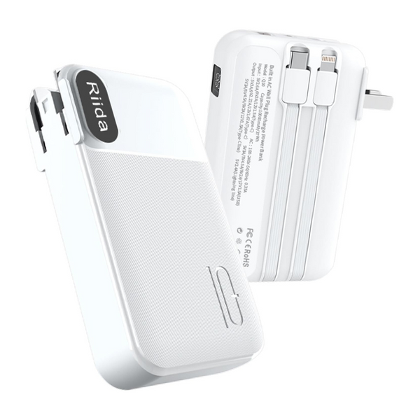 riida Q10 10000mAh Portable Power Bank (2 Colors)