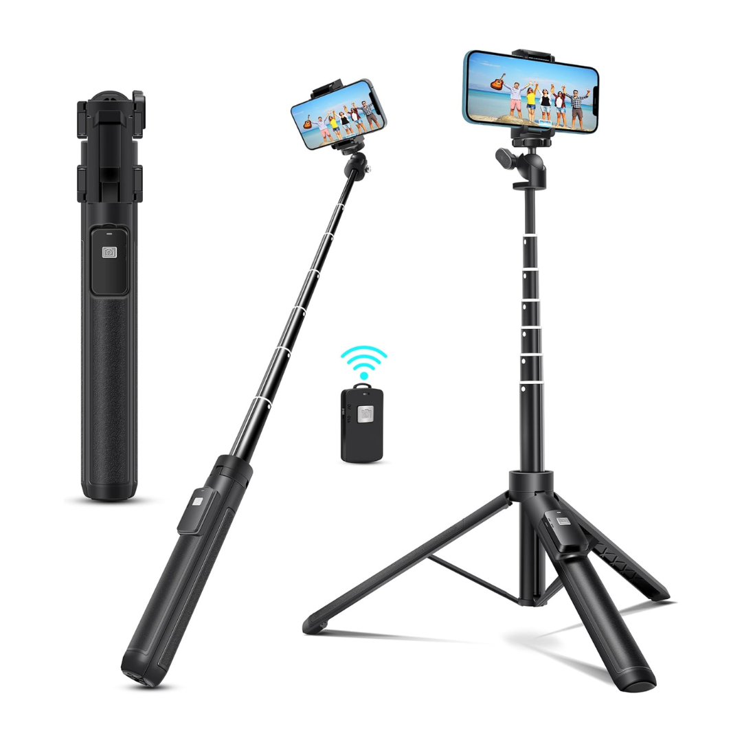 Bluehorn 40" Aluminum Alloy Selfie Stick Phone Tripod With Remote