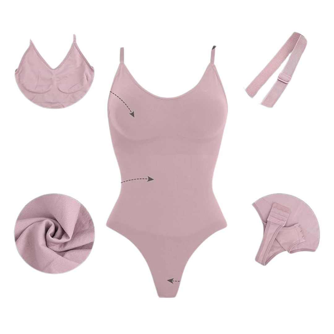 Tummy Control Bodysuit Shapewear Thong For Women