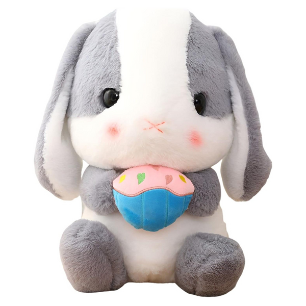 Houpu Sitting Lop Eared Rabbit Soft Toy With Carrot