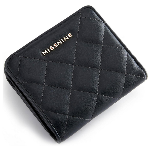 Missnine Women's RFID Bifold Compact Wallet With ID Window (3 Colors)