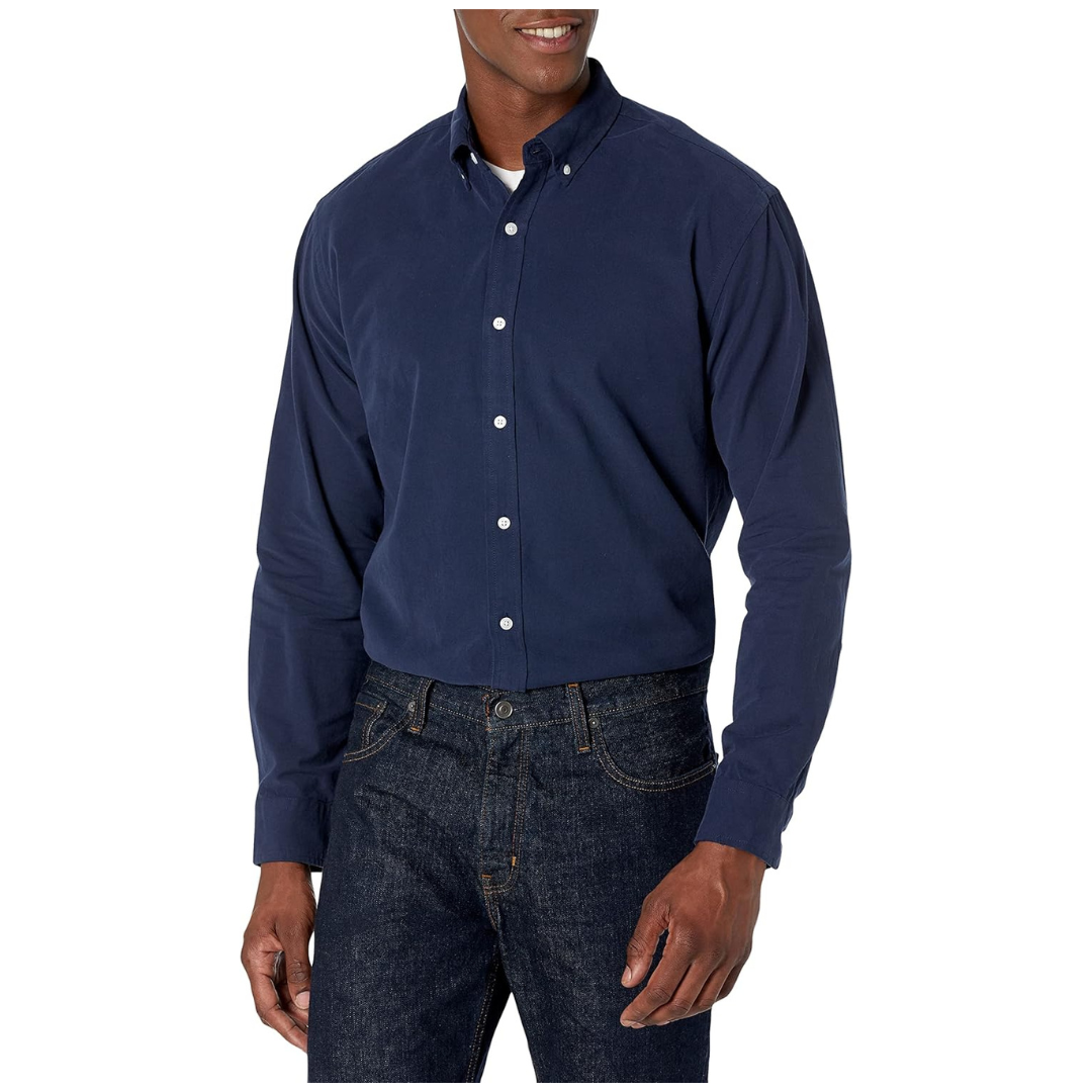 Amazon Essentials Men's Regular-Fit Long Sleeve Oxford Shirt