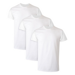 3-Pack Hanes Men's Moisture-Wicking Cotton T-Shirt Undershirts (M/L/XL)