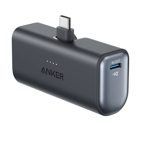 Anker Nano 5000mAh Power Bank W/Built-In Foldable USB-C Connector