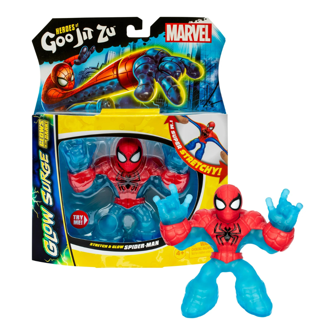 Heroes Of Goo Jit Zu GLOW SURGE Spider-Man Action Figure