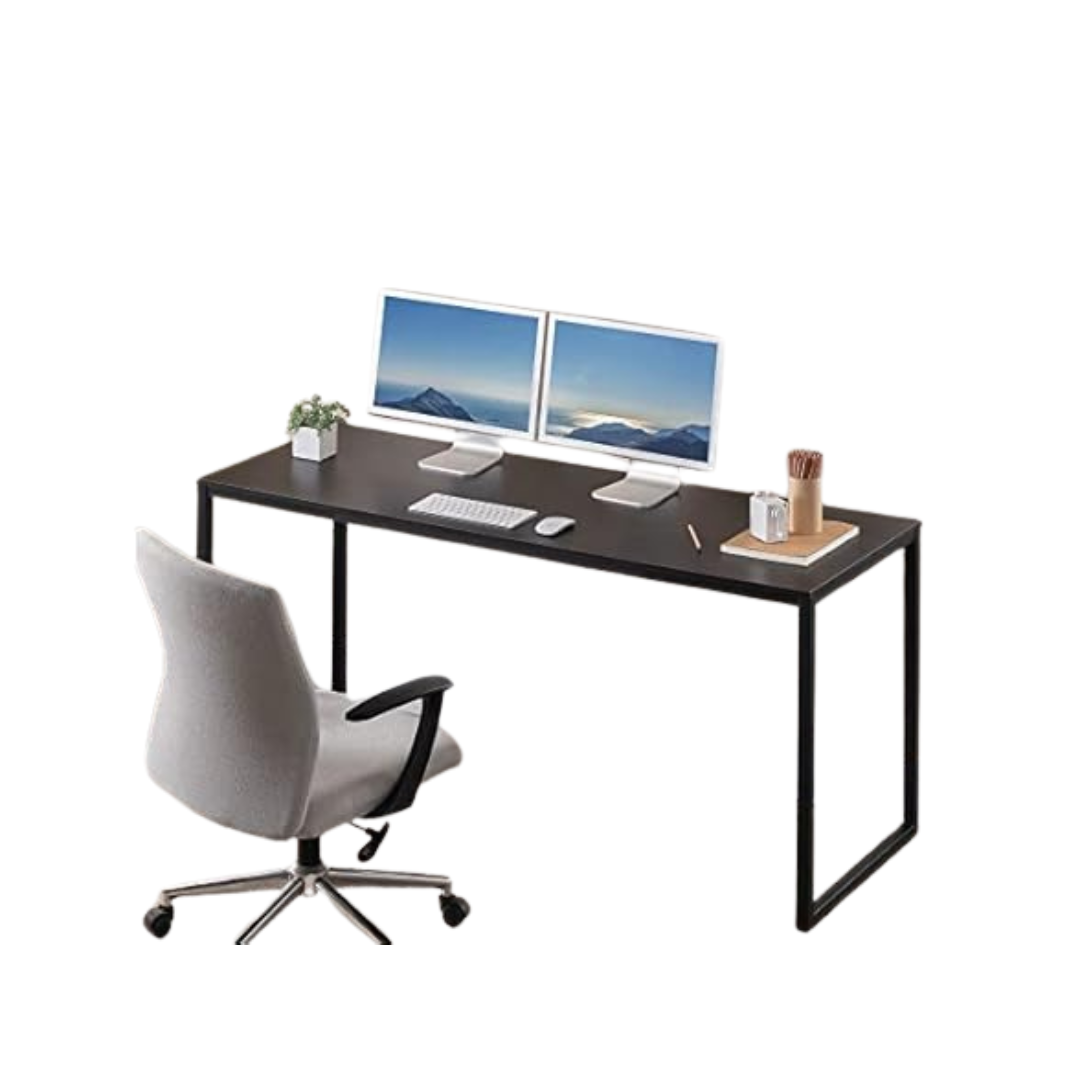 ZINUS Jennifer 63" Black Frame Computer Workstation Desk