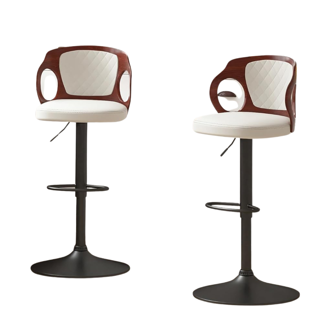 Set Of 2 Vecelo Counter Height Bar Stools (2 Colors)