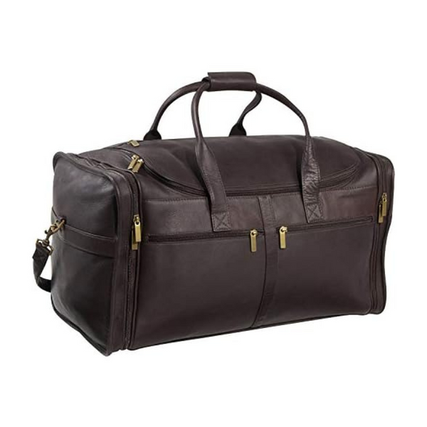 Le Donne Leather Classic Cabin Duffel Bag (Cafe)