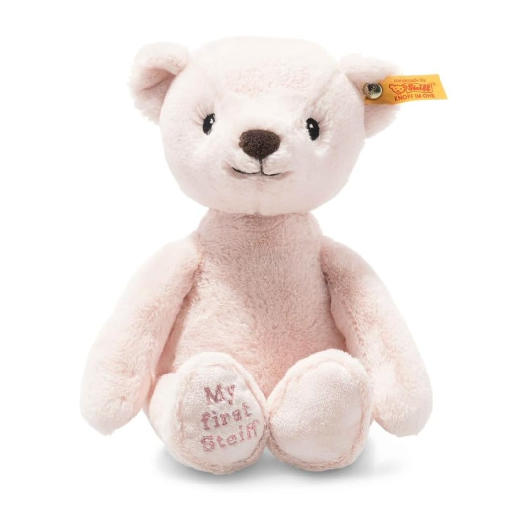 10" Steiff Soft Cuddly Friends My First Teddy Bear (Pink)