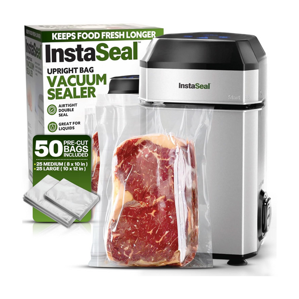 InstaSeal Food Vacuum Sealer Machine With 50 Bags