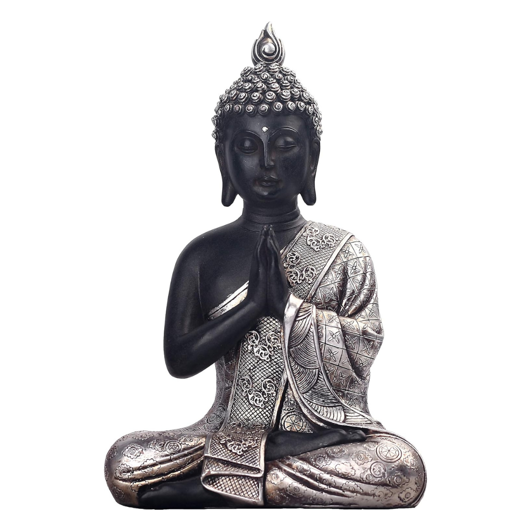 Jorae 9.5" Polyresin Seated Buddha Statue