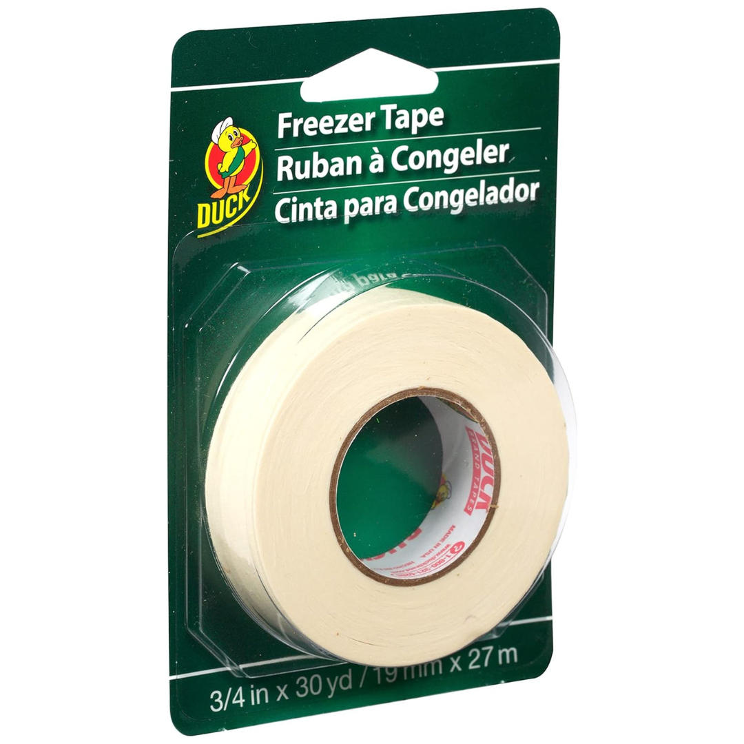 Duck Brand Write-On 3/4" x 30 Yard Single Roll Freezer Tape