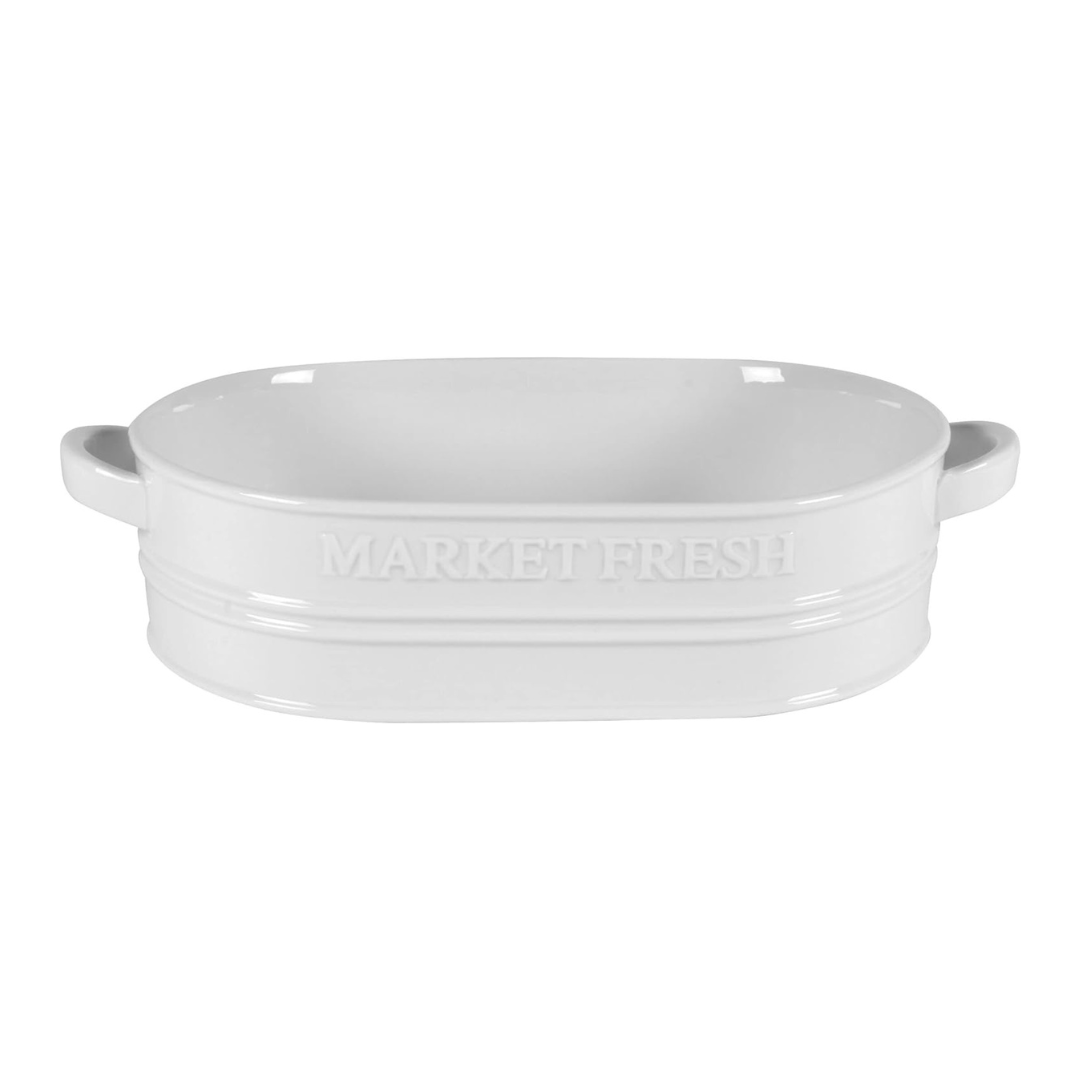 Everyday White By Fitz & Floyd Market Fresh Casserole Baking Dish, 3 Quart