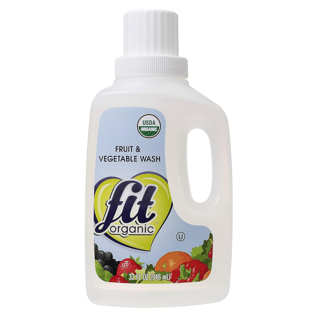 Fit Organic 32 Oz Fruit and Vegetable Wash Soaker