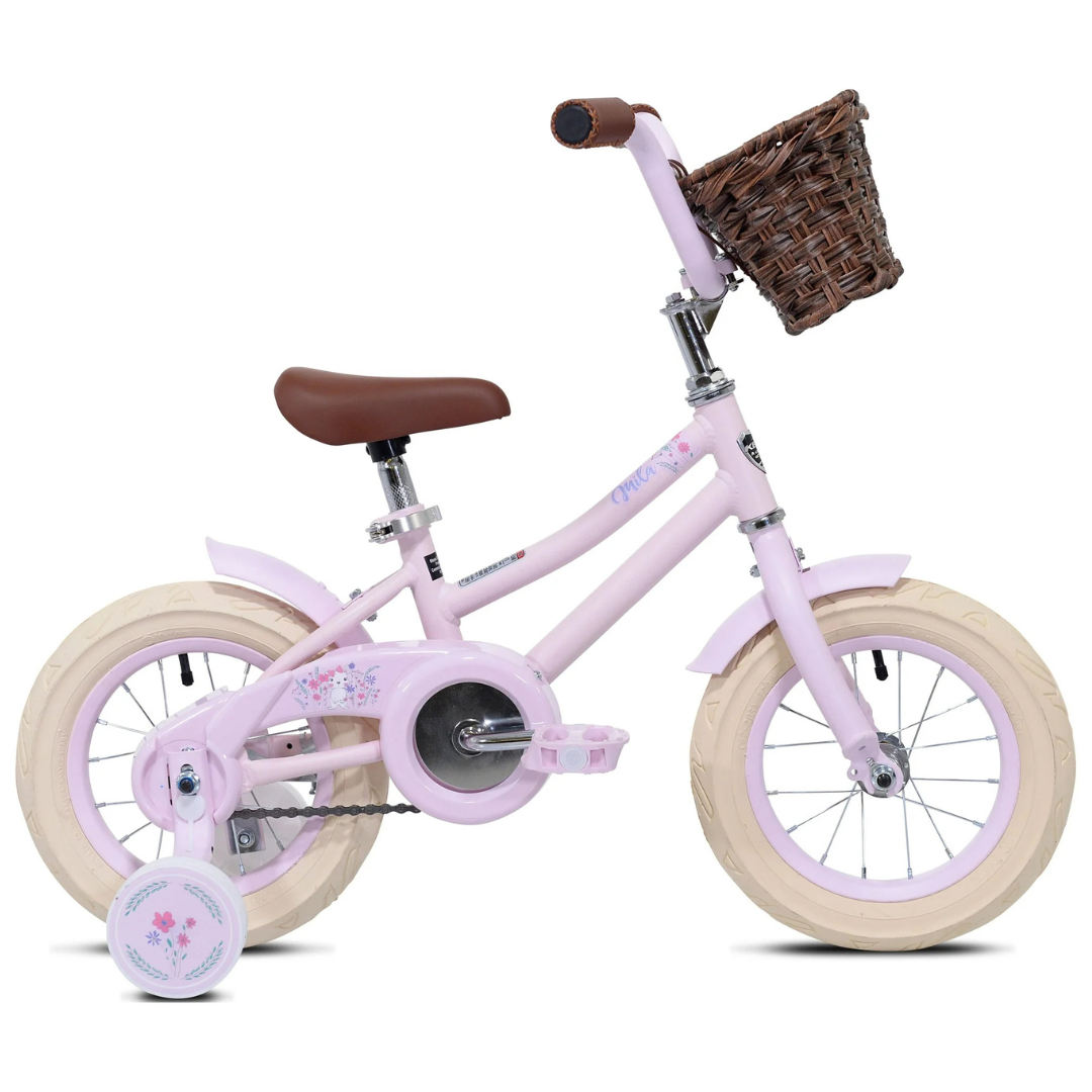 Kent Bicycles 12'' Girl's Mila Child Bicycle with Front Basket