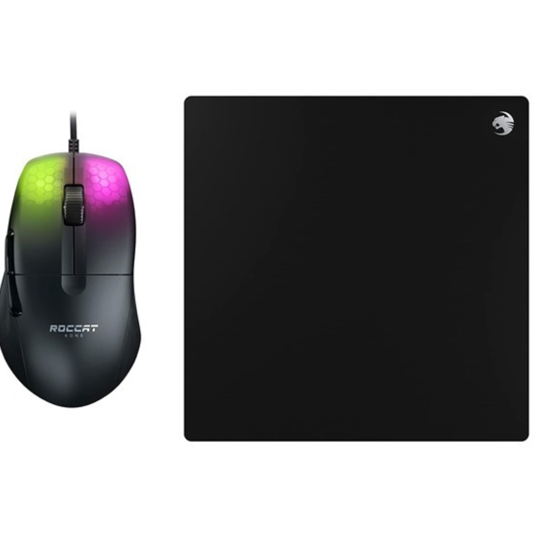 Roccat Kone Pro Lightweight PC Gaming Mouse + Gaming Mousepad