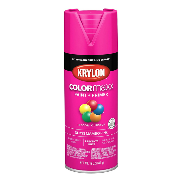 Krylon K05528007 COLORmaxx Spray Paint And Primer, 12 Ounce