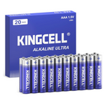 20-Pack Kingcell High-Performance Alkaline AAA Batteries