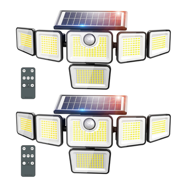 2-Pack iMaihom 6-Head Solar Flood Light