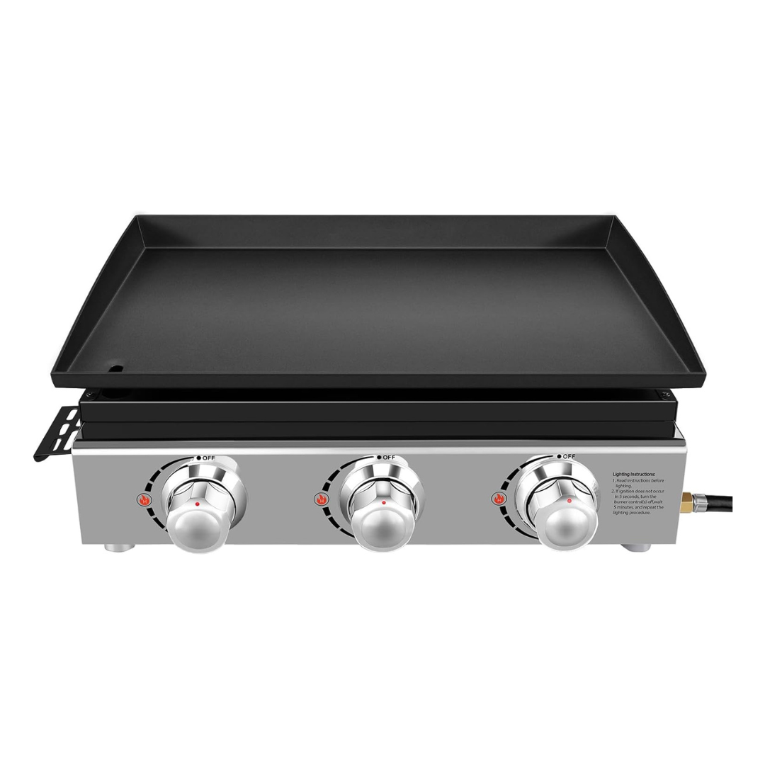 Cecarol 23" 3-Burner 25,500 BTU Propane Gas Griddle