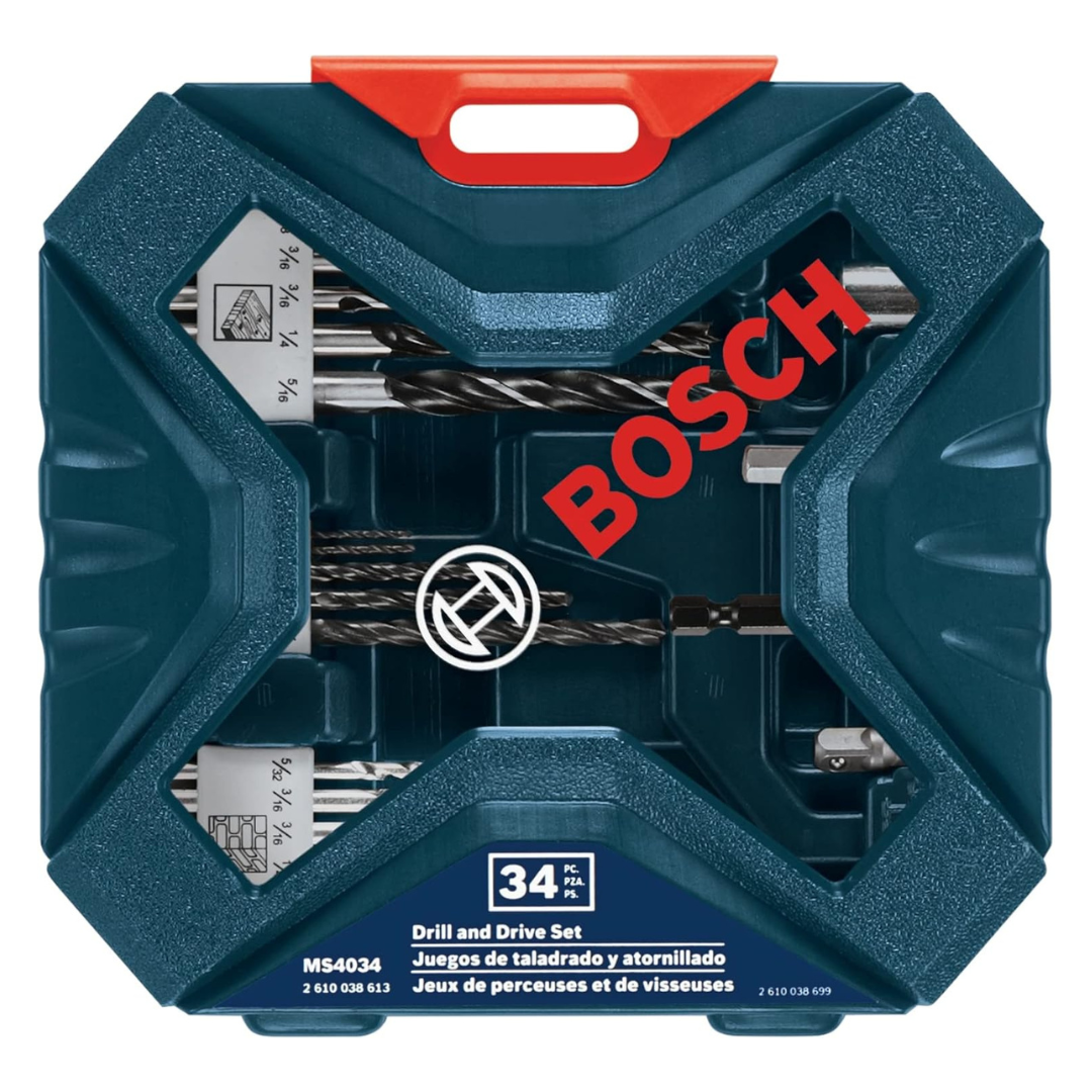 34-Piece Bosch MS4034 Drilling And Driving Bit Set