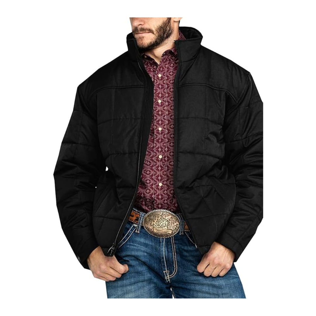 Men's Cowboy Winter Windproof Quilted Puffer Jacket