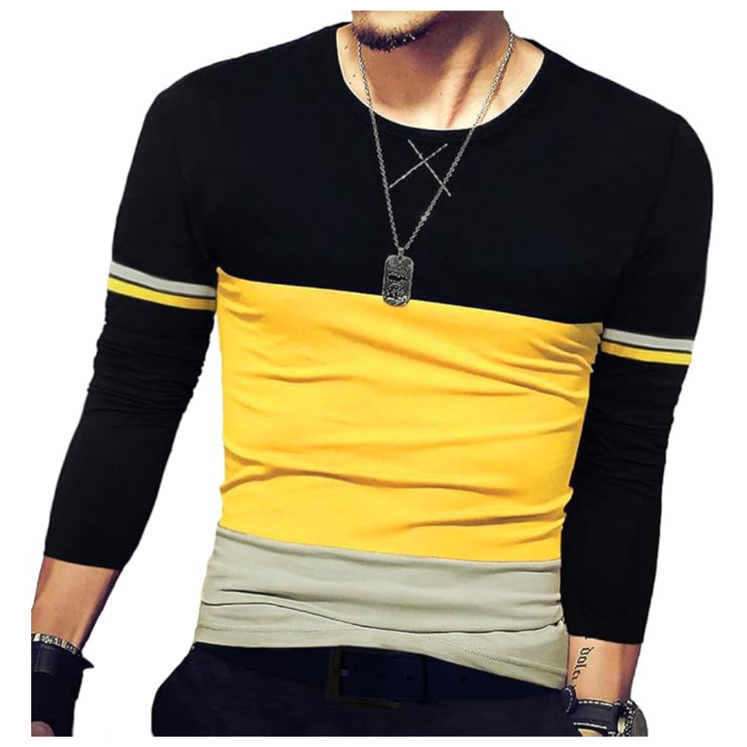 Men's Slim Fitted Long-Sleeve Tee Shirts