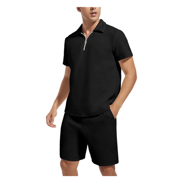 Men's 2 Piece Outfits Summer Short Shirt Set