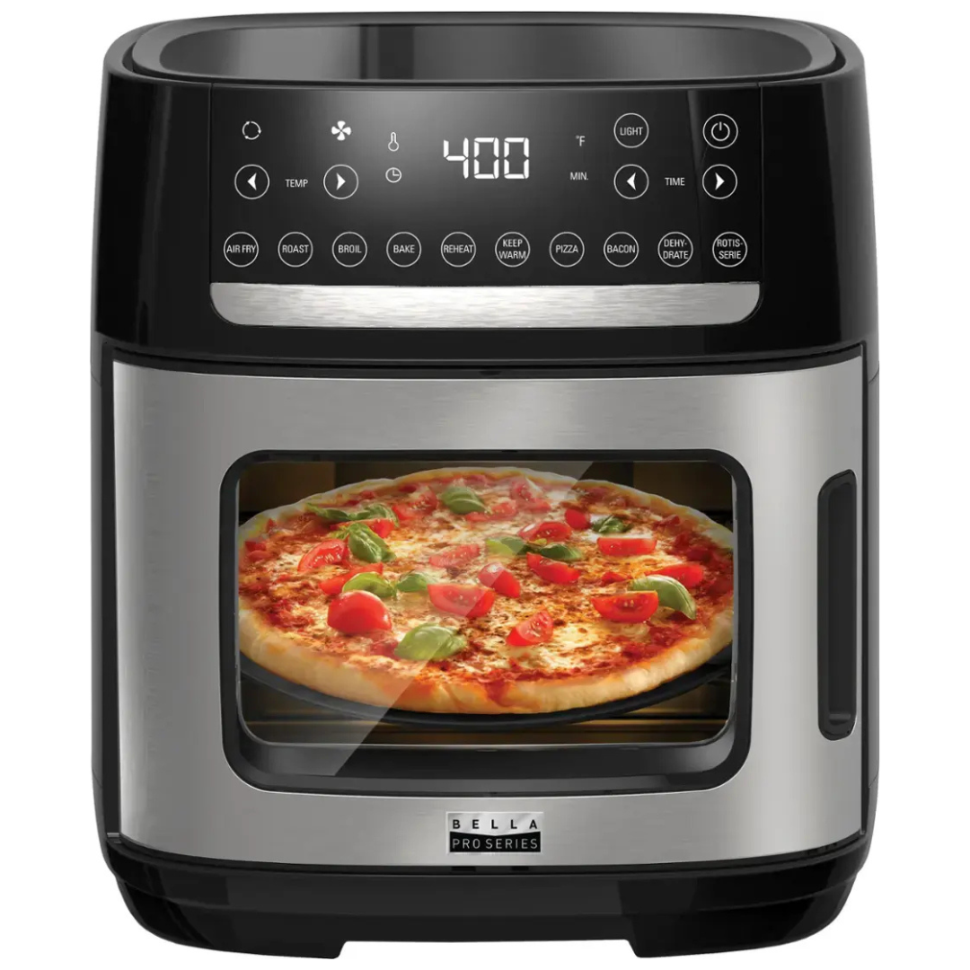 Bella PRO 12.6 Quart Touchscreen Air Fryer Pizza Oven with Rotisserie