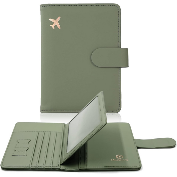 Melsbrinna Cute Rfid Passport Book Holder (Green)