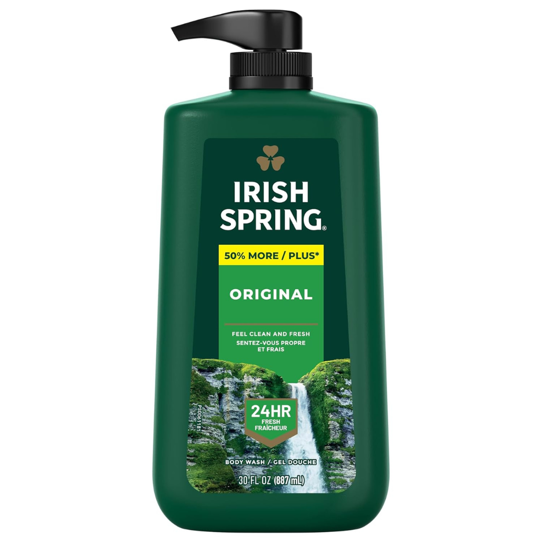 30oz Irish Spring Men's Body Wash Pump (Original Clean)