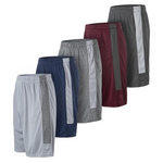 5-Pack Athletic Men's Basketball Gym, Running Sports Shorts