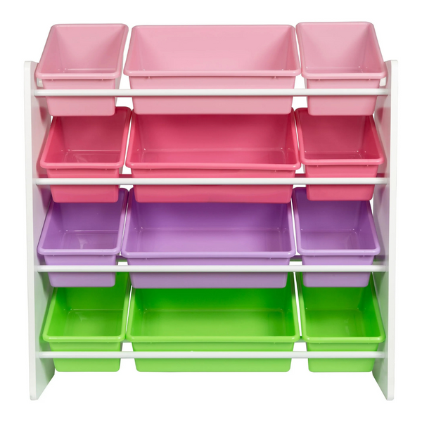 HoneyCanDo Kids Toy Storage Organizer With Bins