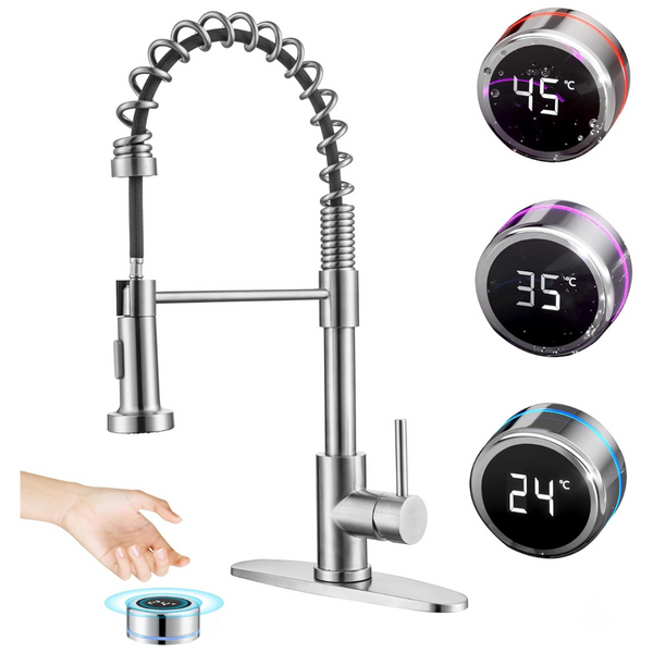 Touchless Motion Sensor Smart Kitchen Sink Faucet