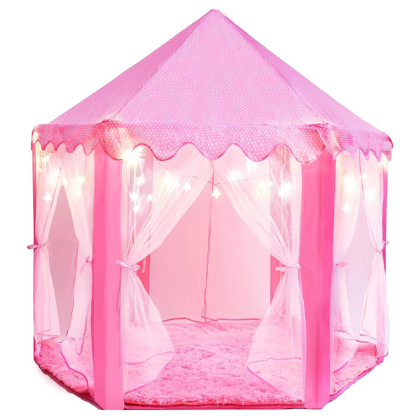 Princess Tent For Kids Tent (55″ X 53″ With Led Star Lights)