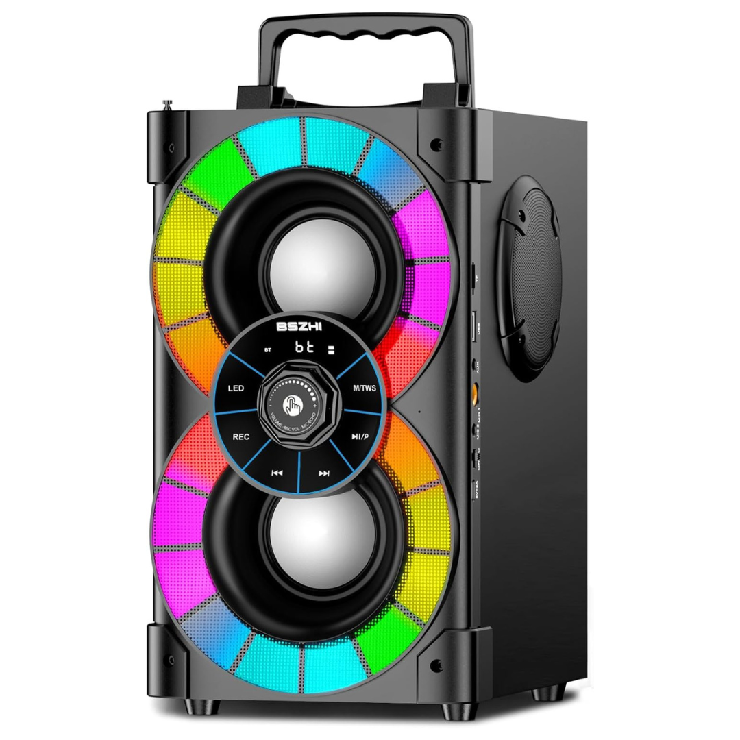 80W Big Powerful Bluetooth Boombox Outdoor Loud Home Party Speaker