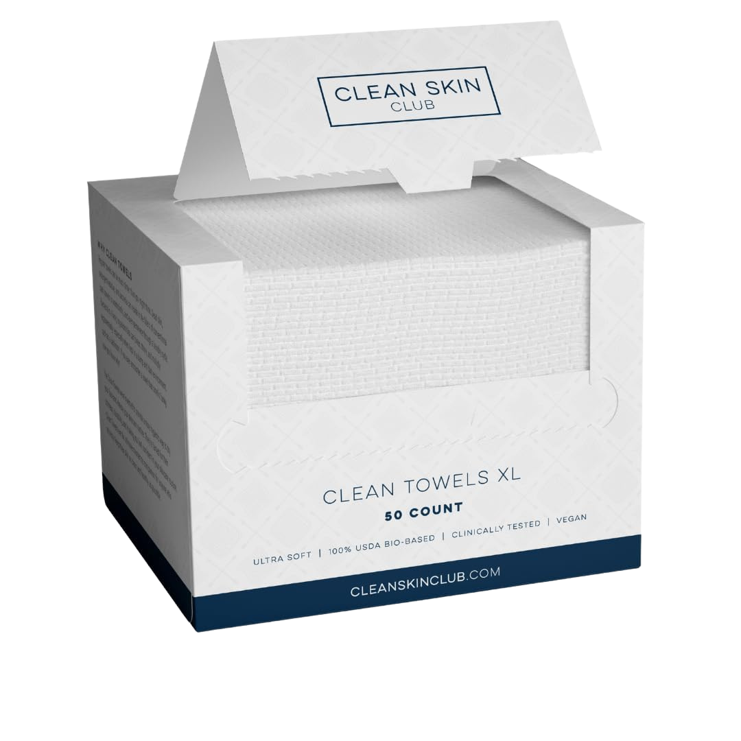 50-Count Clean Skin Club XL Size Clean Makeup Remover Towels