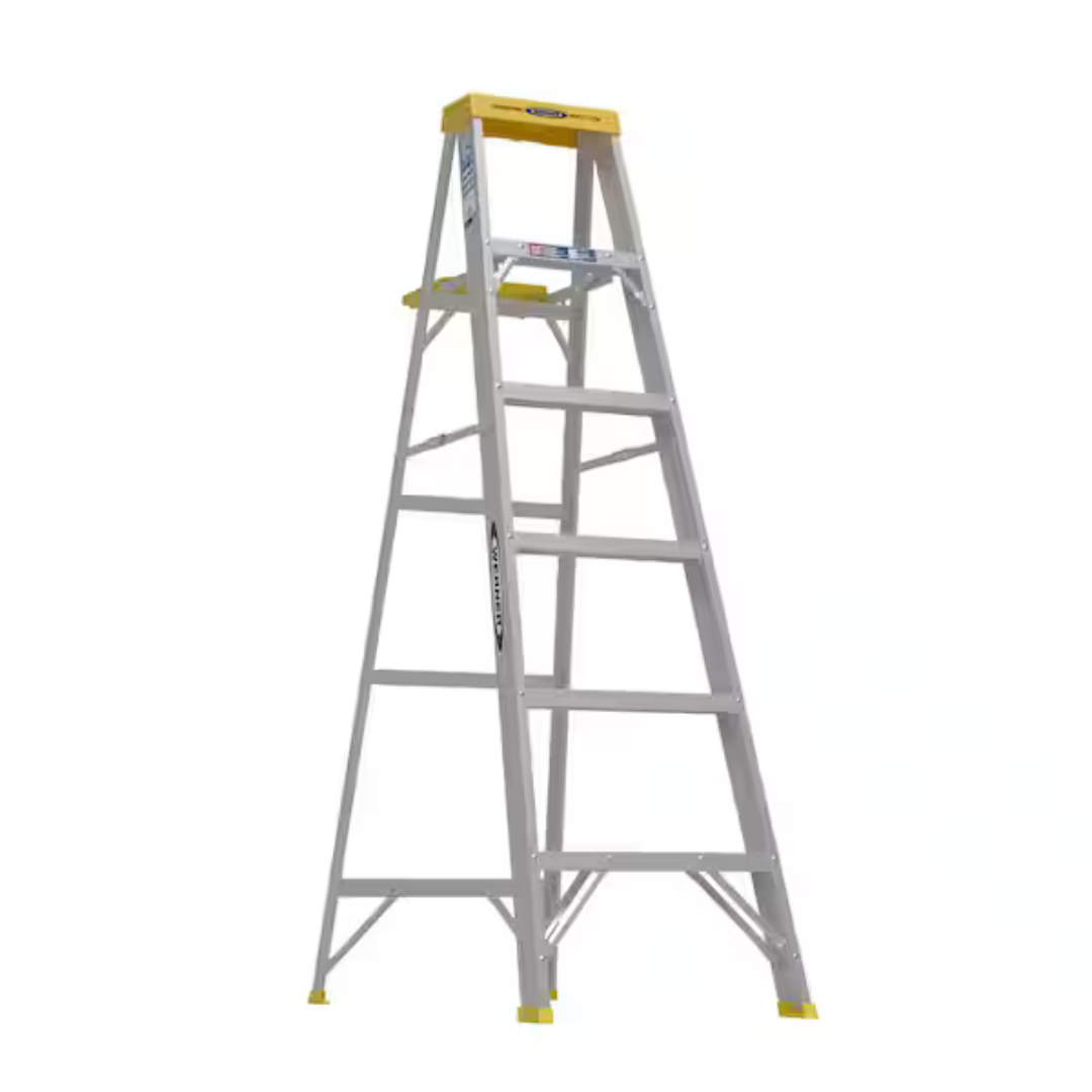 Werner 6ft Aluminum Step Ladder With 250 lb. Load Capacity