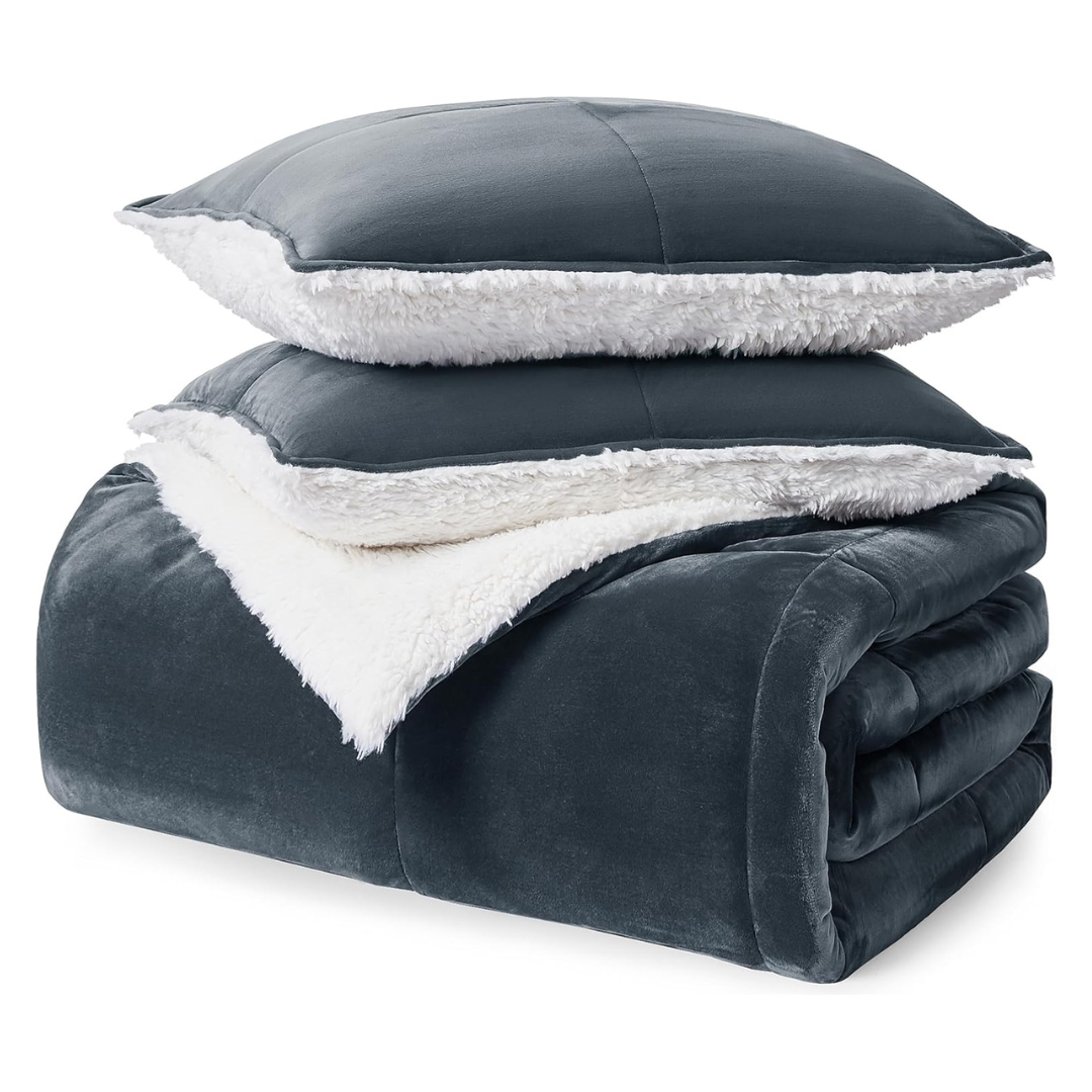 3-Piece UGG Blissful Full-Queen Ultra Soft Velvety Comforter & Pillow Set