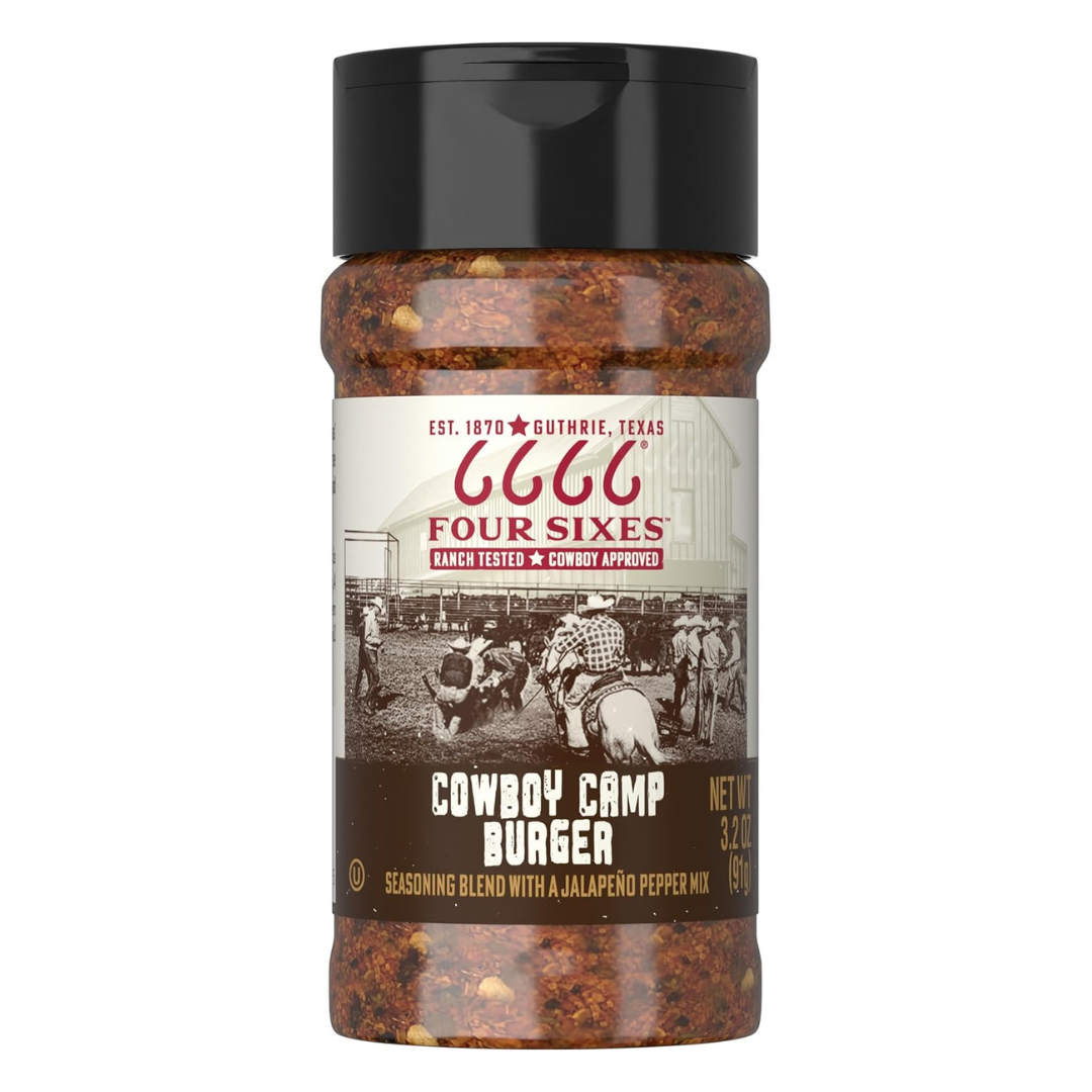 Four Sixes Cowboy Camp Burger Seasoning (3.2 Oz)