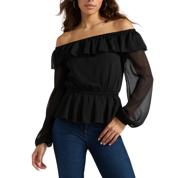 Sofia Jeans Women's And Women's Plus Off Shoulder Top