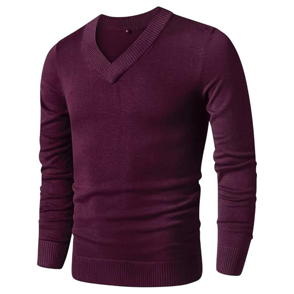 Ltifone Men's V-Neck Slim Fit Pullover Dress Sweater (Various)